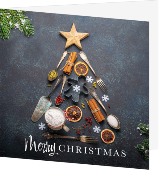 Mix & Match Kerstkaart - Kruidige kerstboom