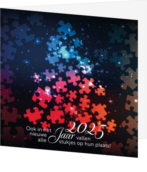 Mix & Match Kerstkaart - Puzzelstukjes