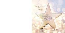 Mix & Match Kerstkaart   Sparkling 2025 Achterkant/Voorkant